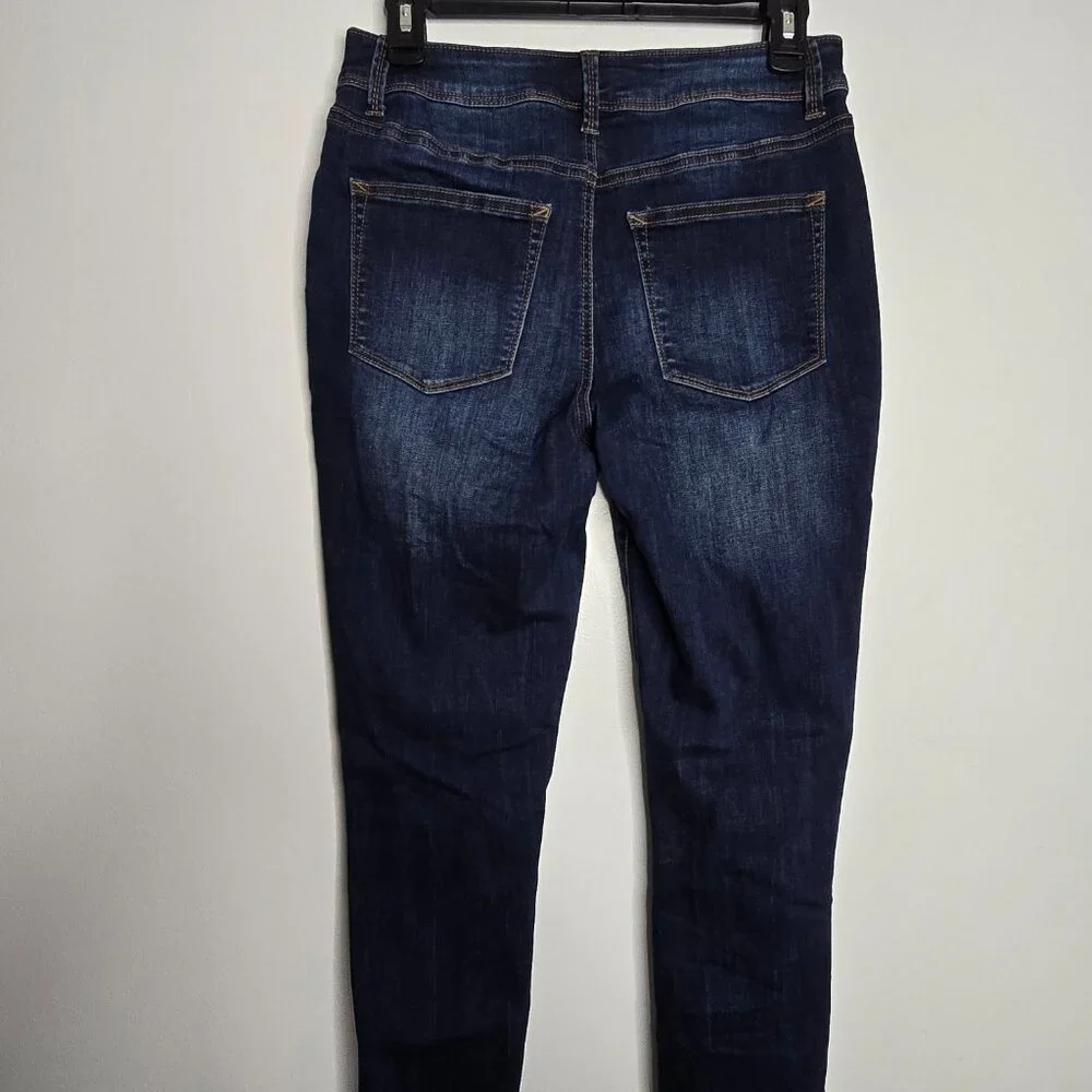 Maurices Womens Jeans Size Medium Regular Skinny Distressed High Rise Denim - Picture 5 of 7